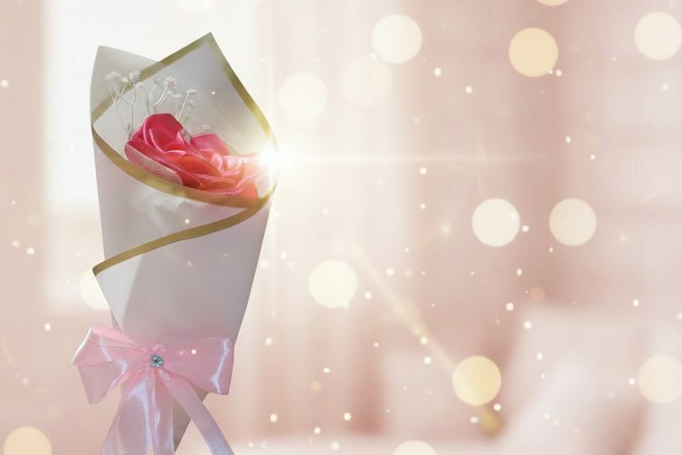 Pink & White Rose Bouquet