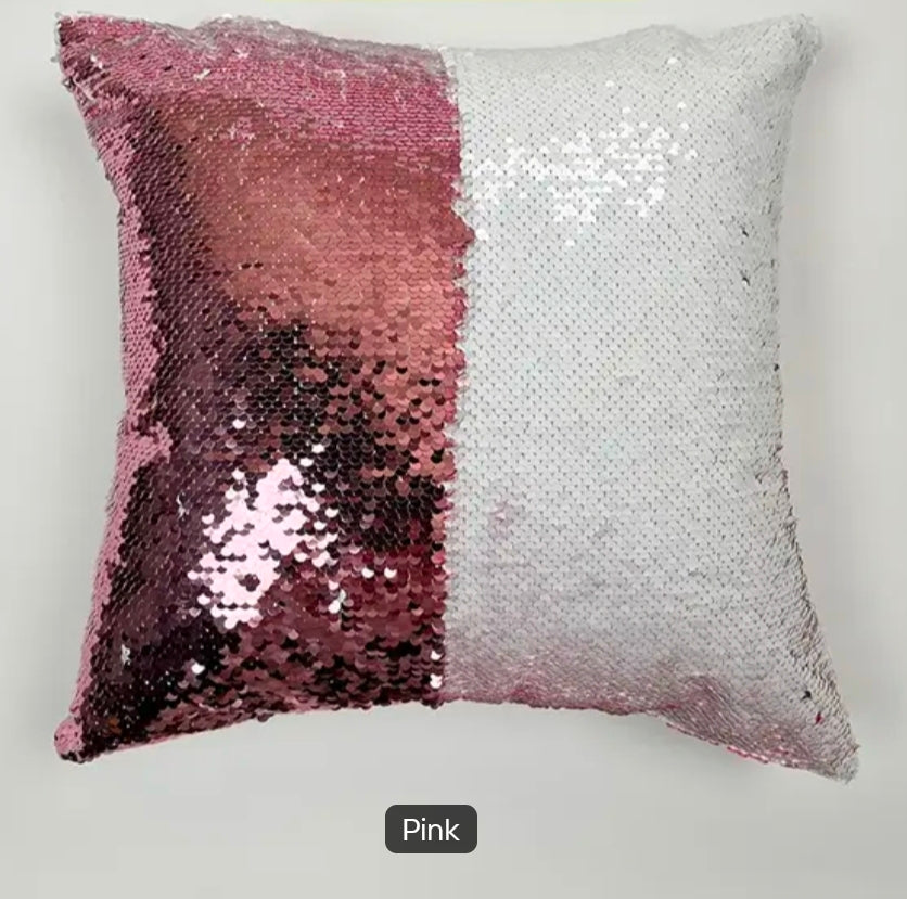 Personalized Sequin Pillow Cases-Pink