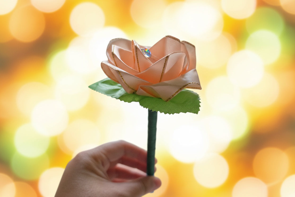 Peach Rose Pen